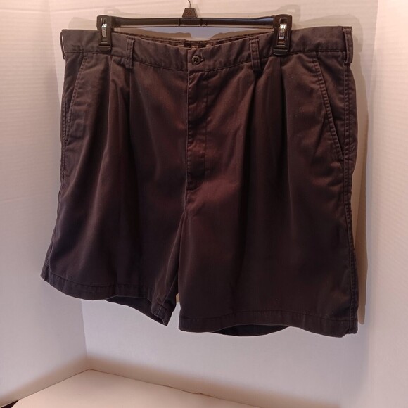 NIKE GOLF Shorts Mens 42 Navy Blue Chino Pleated Front Tennis Outdoor Sport - Picture 3 of 8